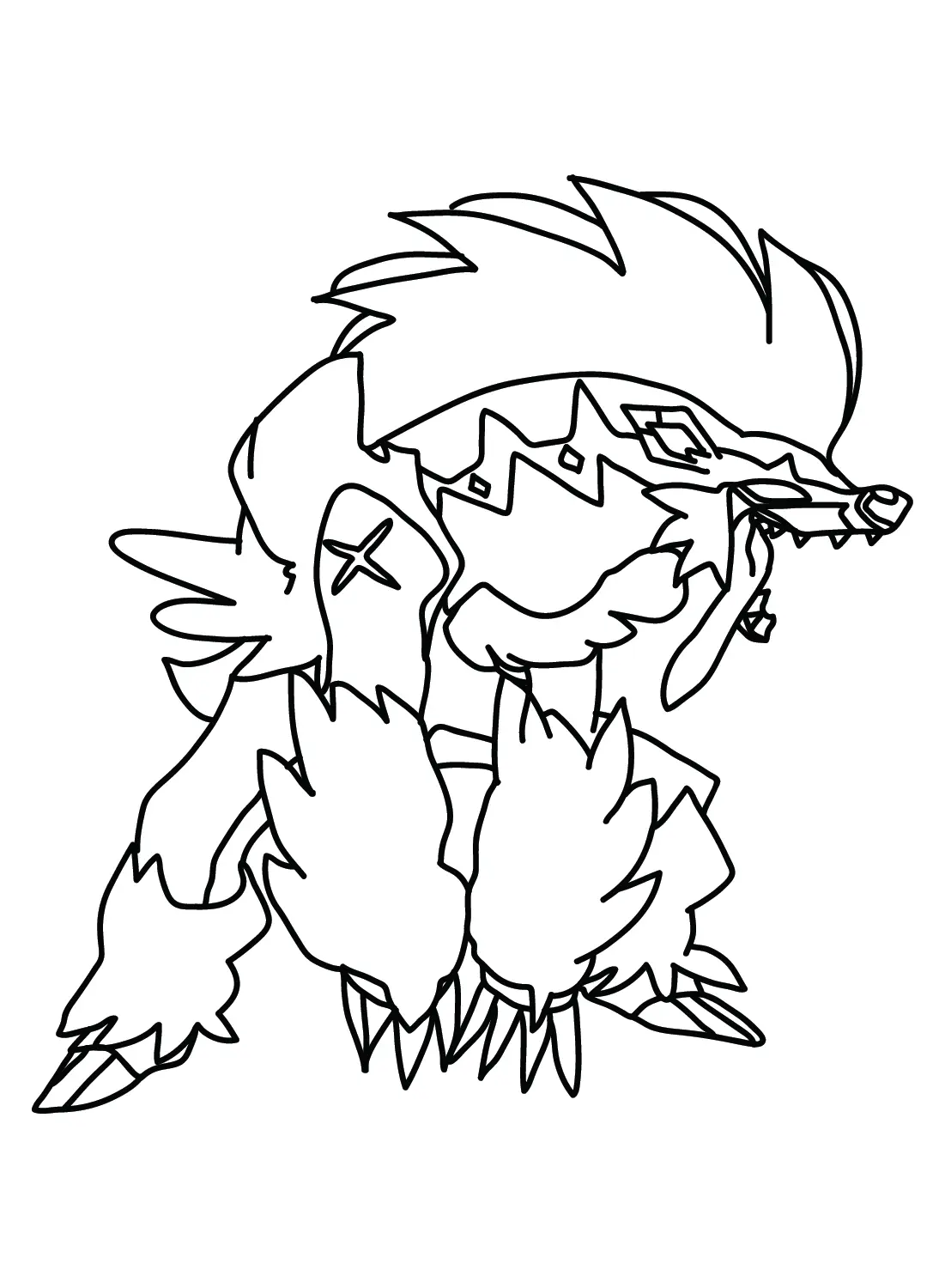 Desenhos de Pokemon Obstagoon Para Colorir 17