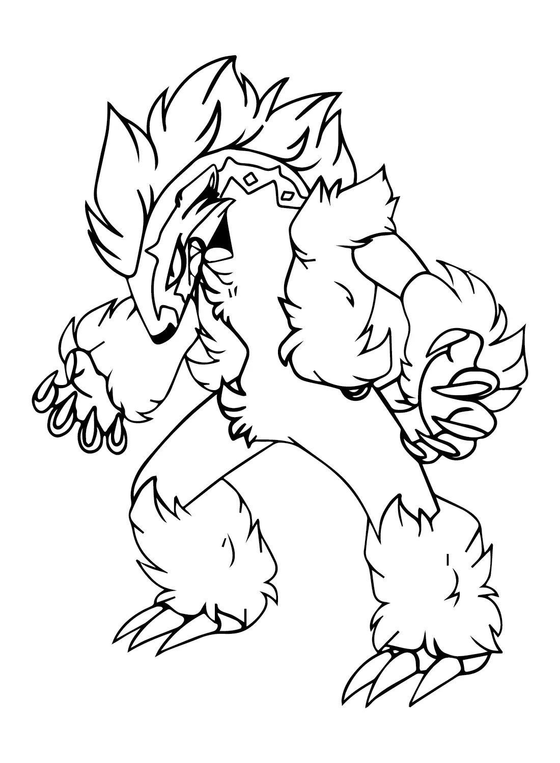 Desenhos de Pokemon Obstagoon Para Colorir 2