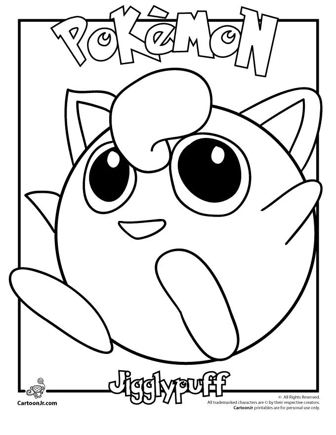 Desenhos de Pokemon Para Colorir 16