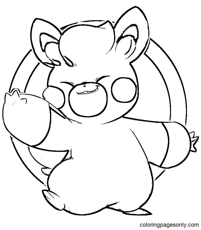 Desenhos de Pokemon Pawmi Para Colorir 11