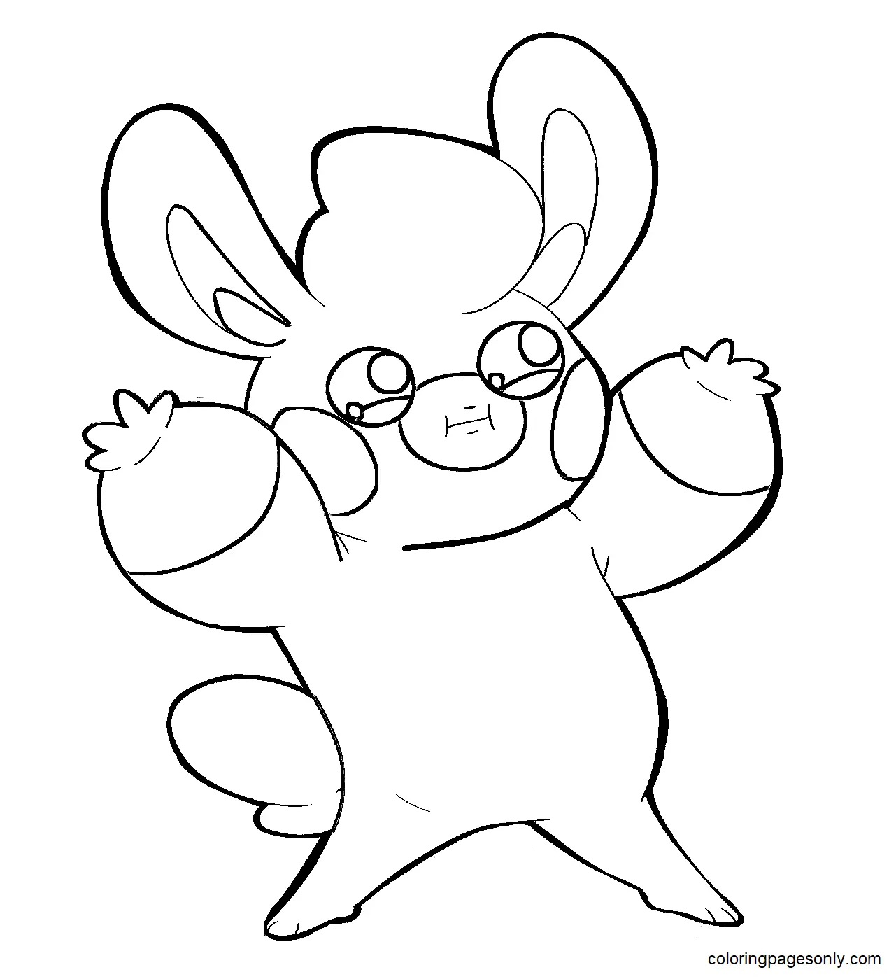 Desenhos de Pokemon Pawmi Para Colorir 16