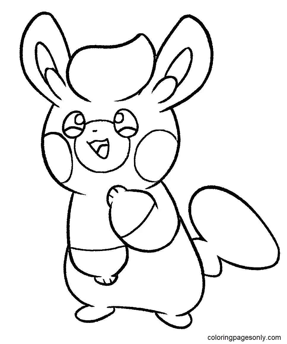 Desenhos de Pokemon Pawmi Para Colorir 4