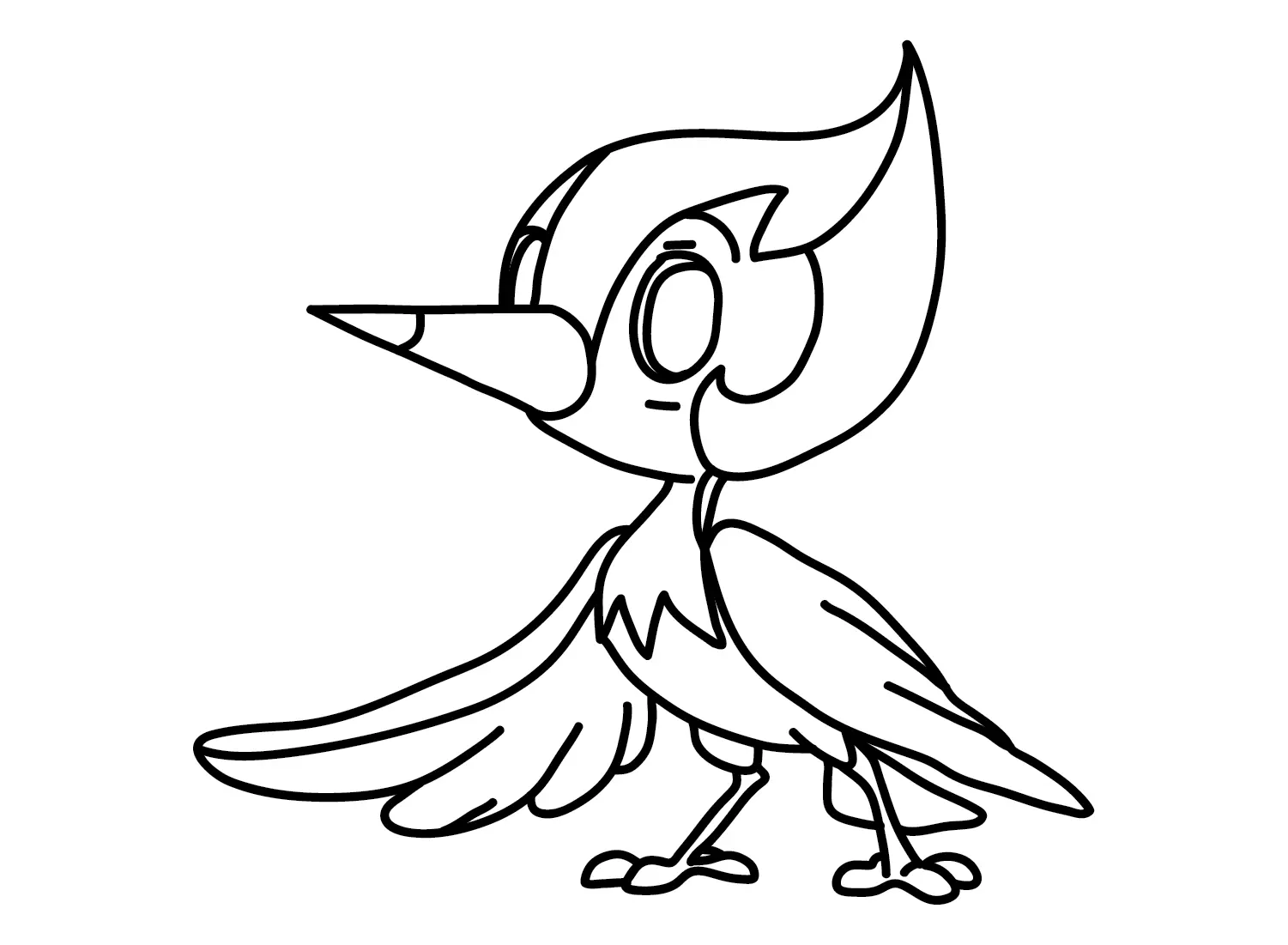 Desenhos de Pokemon Pikipek Para Colorir 1