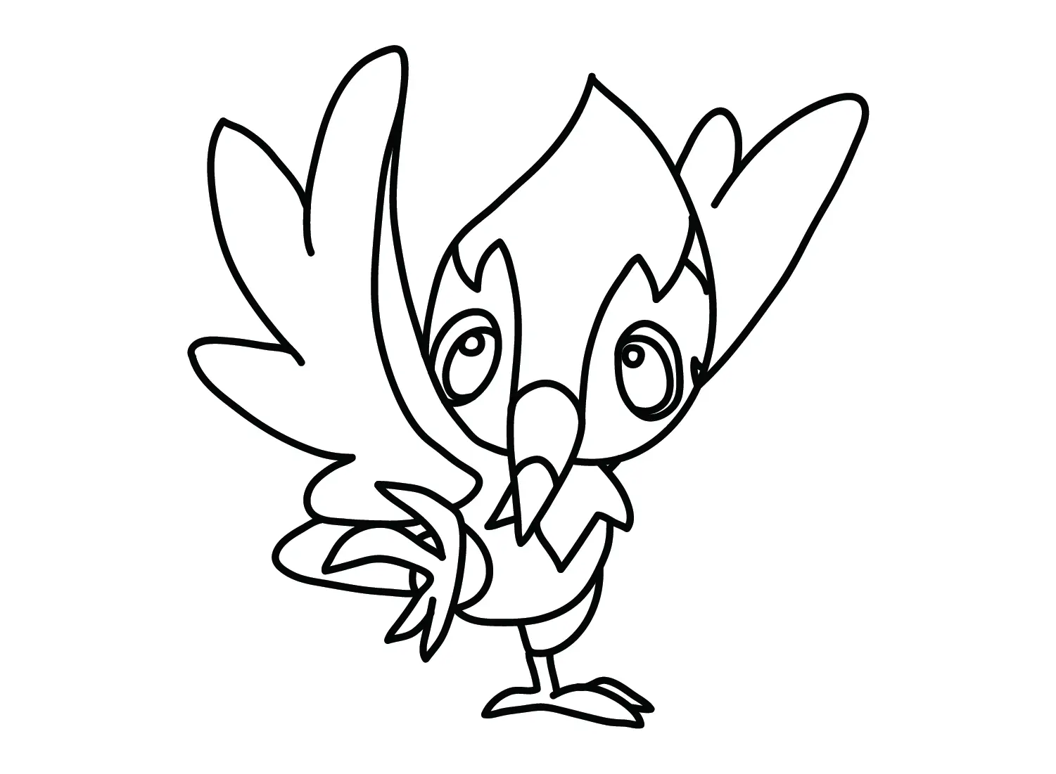 Desenhos de Pokemon Pikipek Para Colorir 14