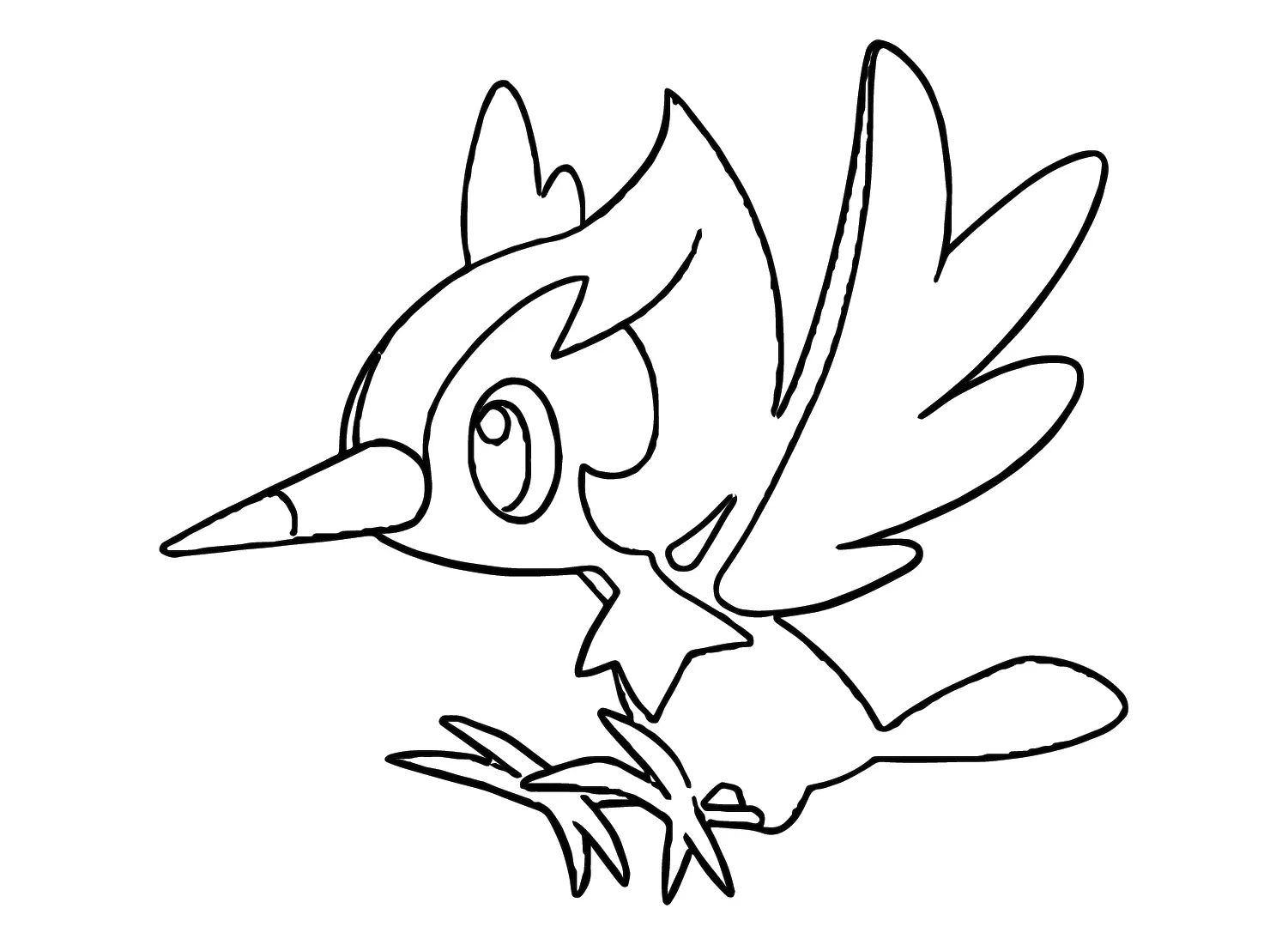 Desenhos de Pokemon Pikipek Para Colorir 16