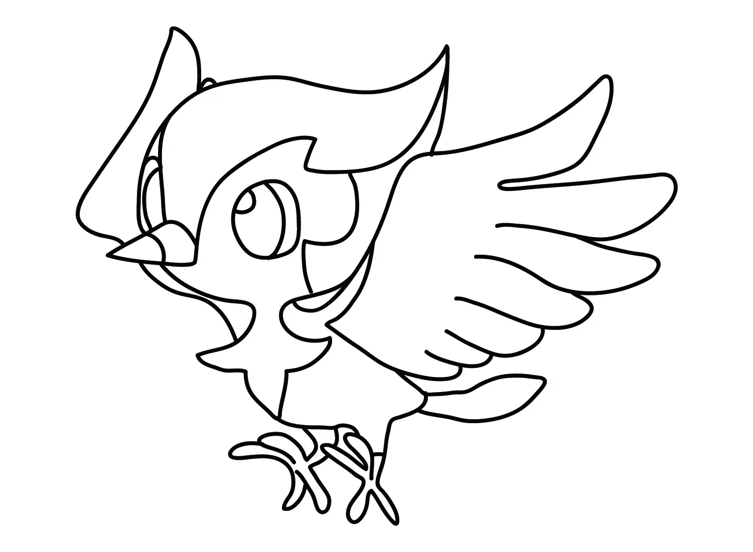 Desenhos de Pokemon Pikipek Para Colorir 2