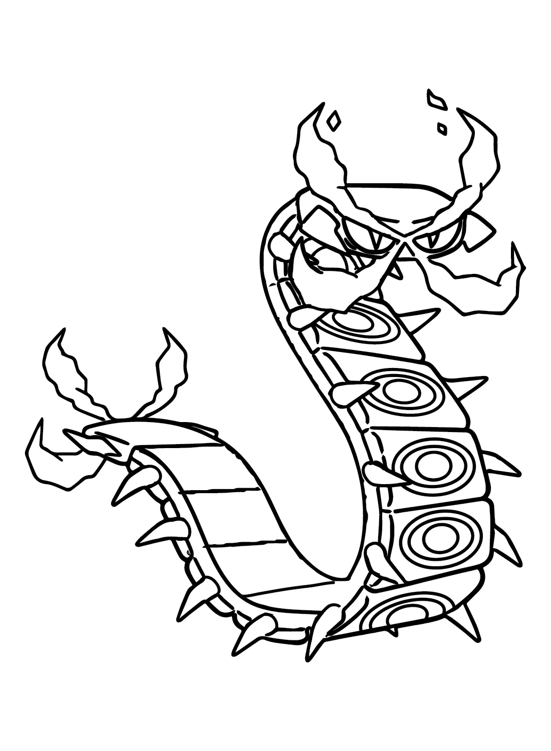 Desenhos de Pokemon Sizzlipede Para Colorir 1