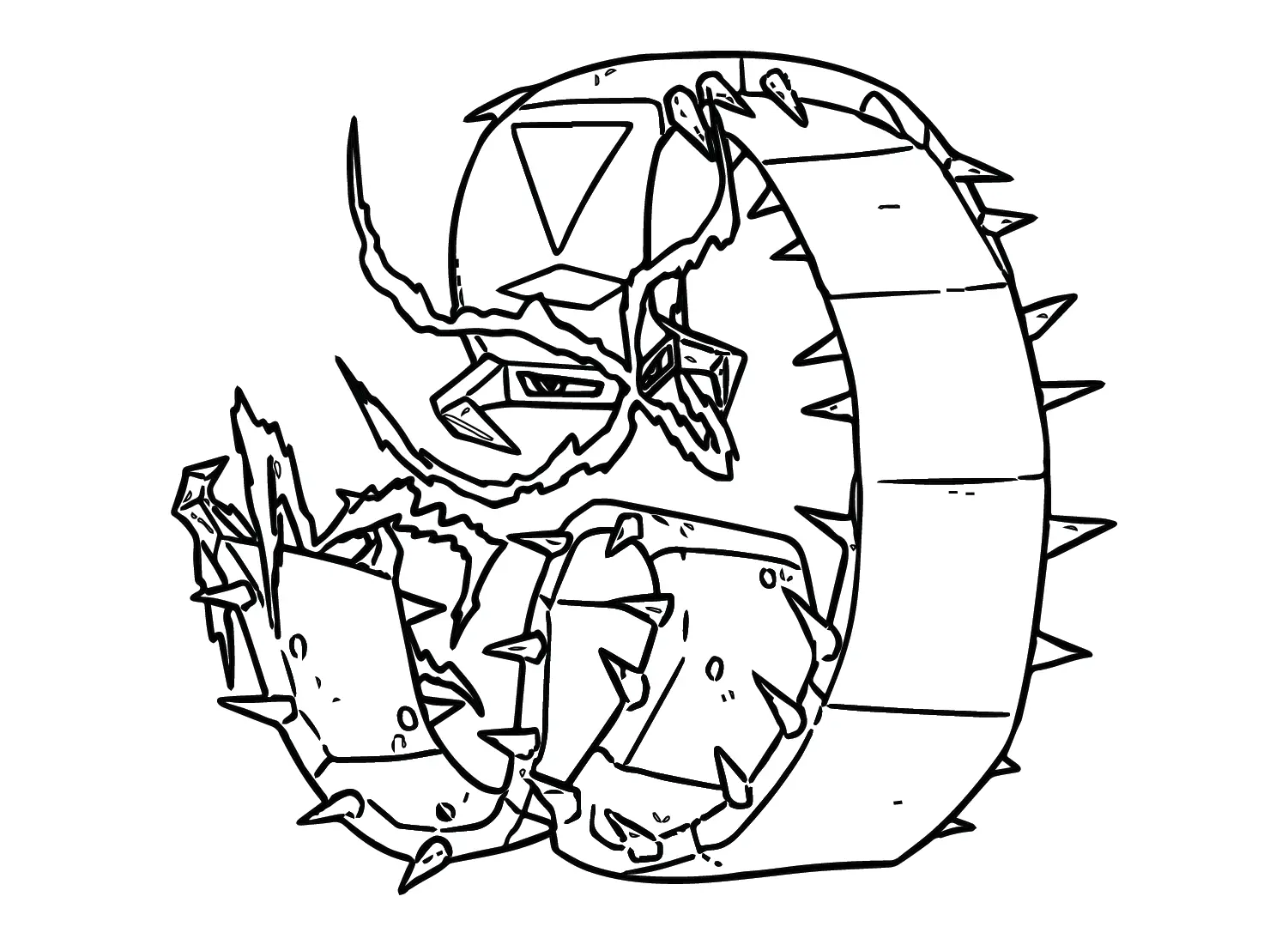 Desenhos de Pokemon Sizzlipede Para Colorir 4