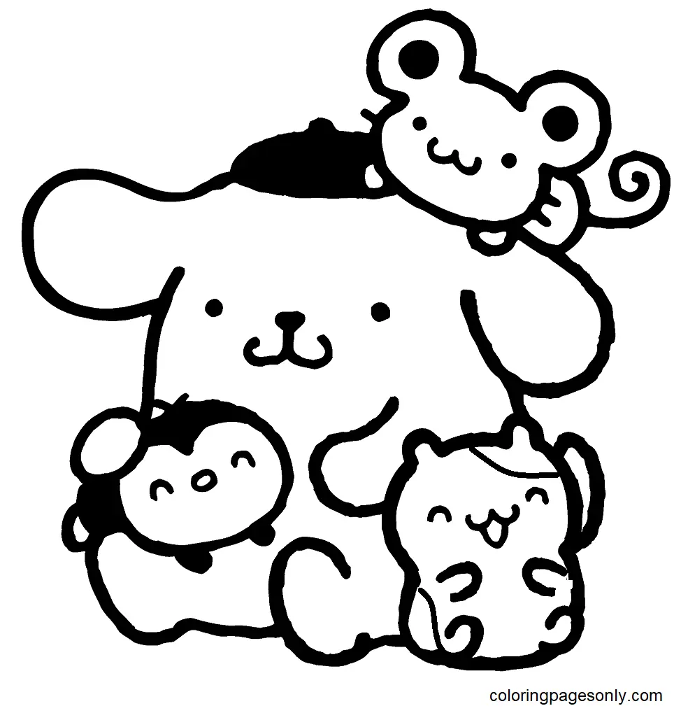 Desenhos de Pompompurin Para Colorir 1