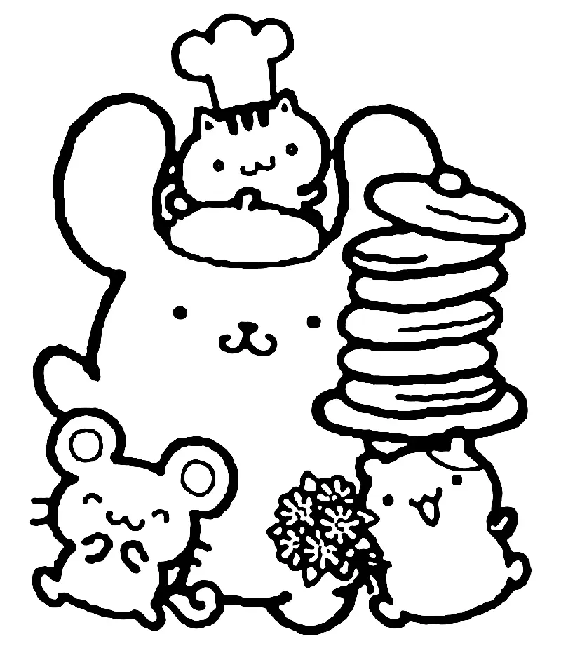 Desenhos de Pompompurin Para Colorir 11