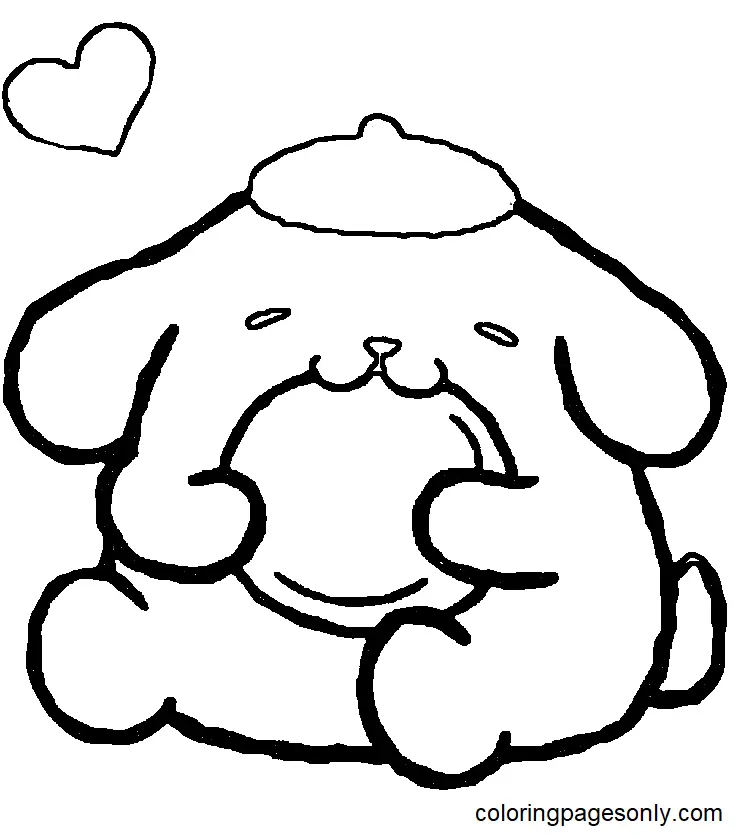 Desenhos de Pompompurin Para Colorir 2