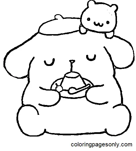 Desenhos de Pompompurin Para Colorir 24