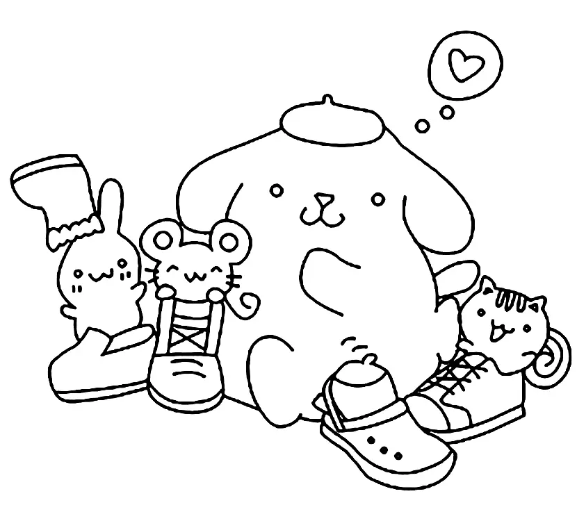 Desenhos de Pompompurin Para Colorir 28