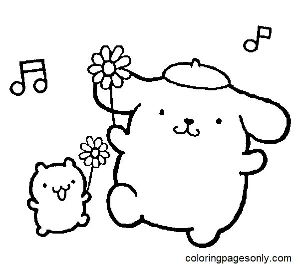 Desenhos de Pompompurin Para Colorir 3