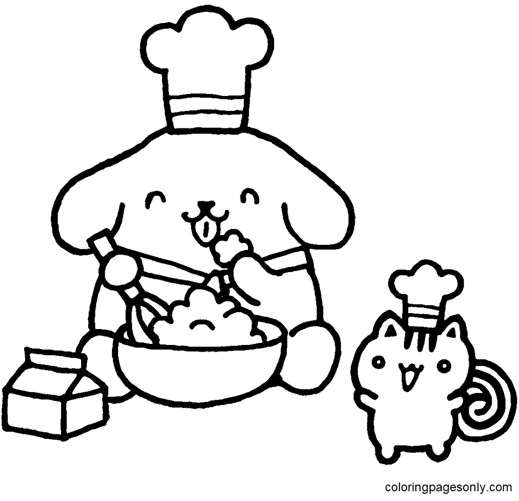 Desenhos de Pompompurin Para Colorir 37