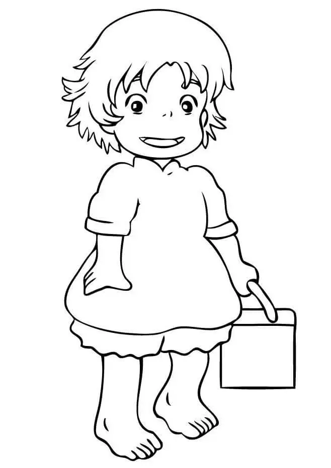 Desenhos de Ponyo Para Colorir 10