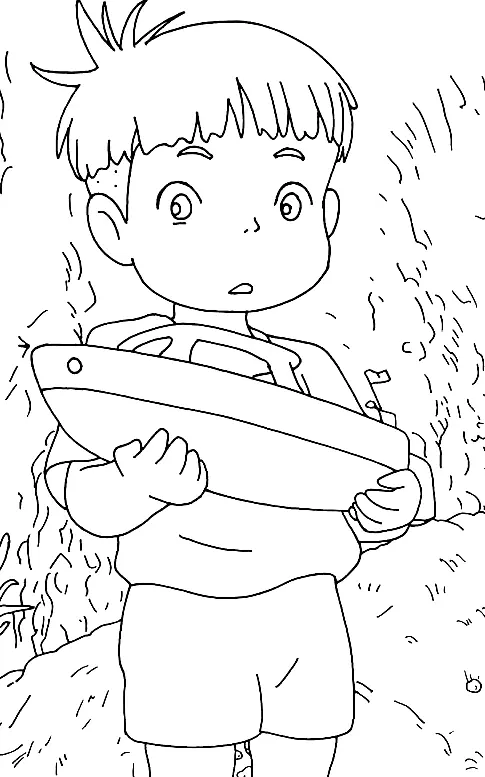 Desenhos de Ponyo Para Colorir 13