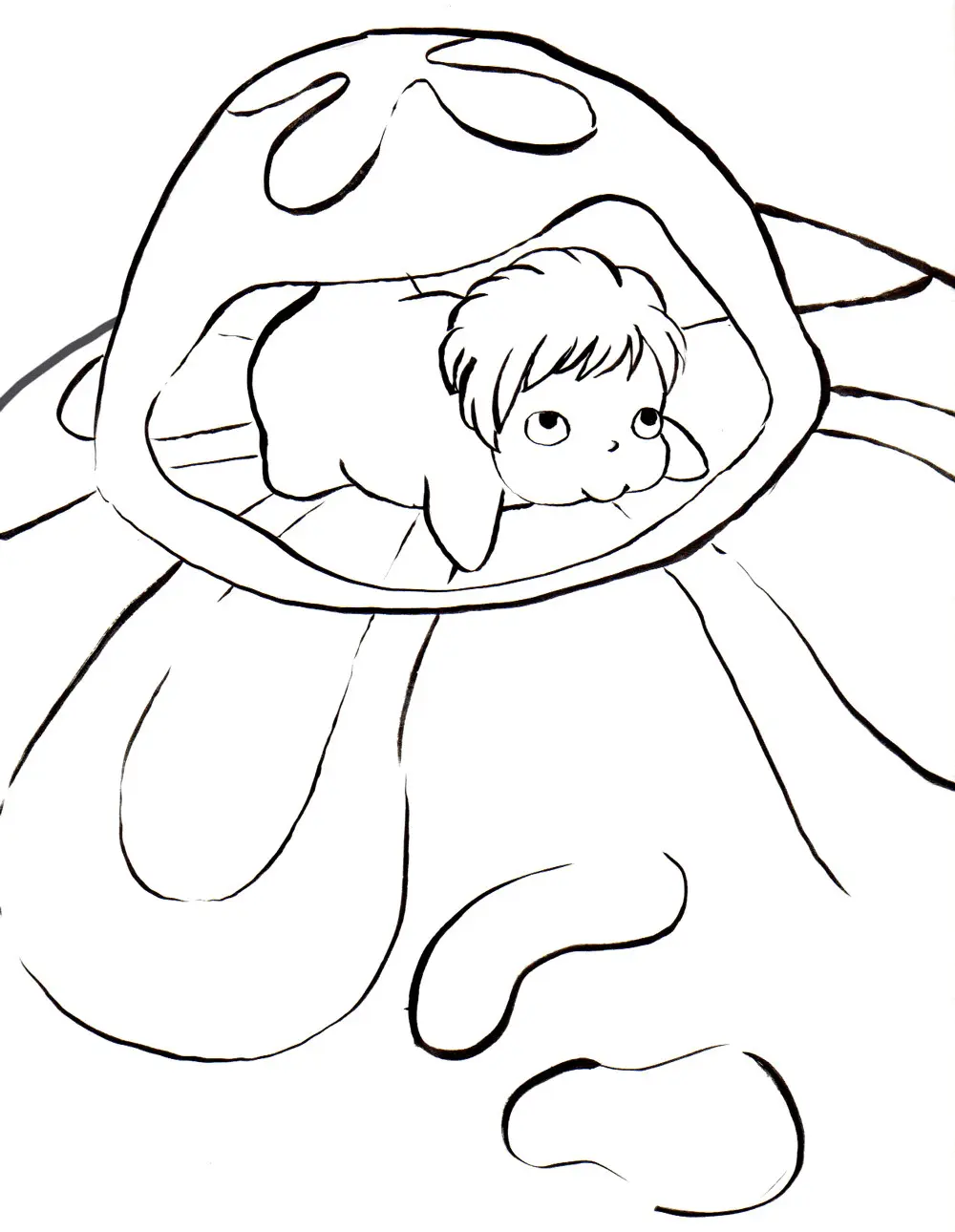 Desenhos de Ponyo Para Colorir 14