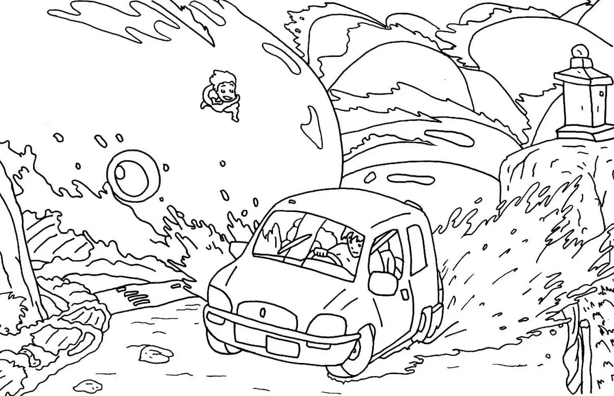 Desenhos de Ponyo Para Colorir 16