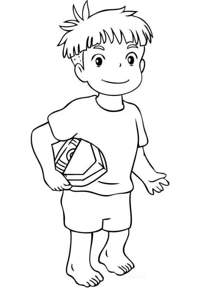 Desenhos de Ponyo Para Colorir