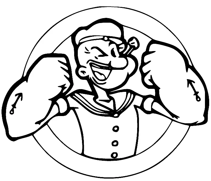 Desenhos de Popeye Para Colorir 1