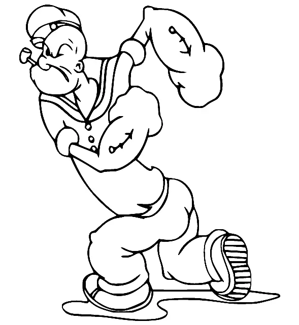 Desenhos de Popeye Para Colorir 18