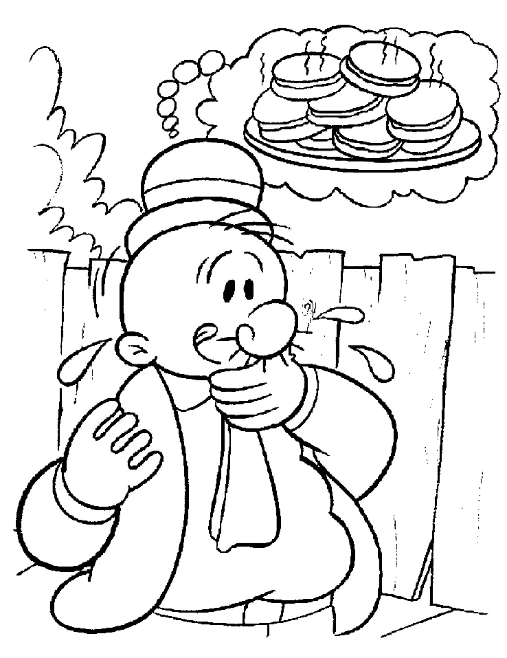 Desenhos de Popeye Para Colorir 21