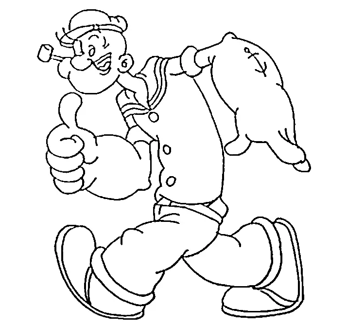 Desenhos de Popeye Para Colorir 3