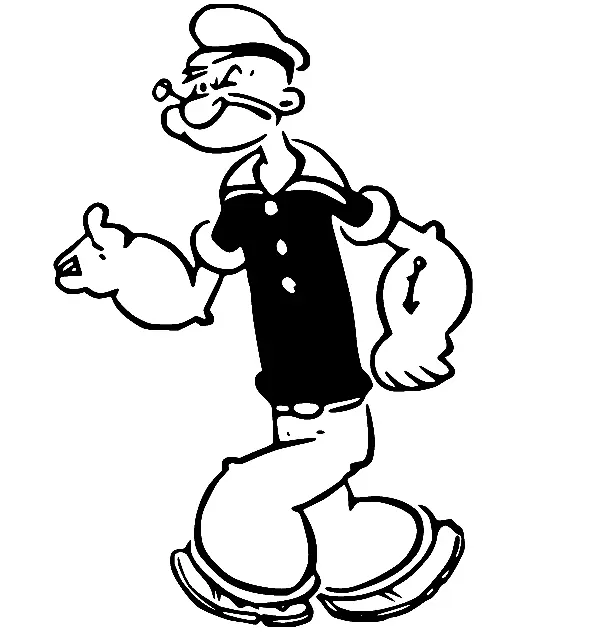 Desenhos de Popeye Para Colorir 32