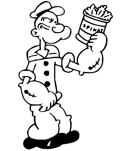 Desenhos de Popeye Para Colorir 40