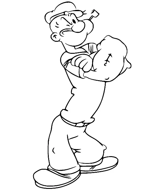 Desenhos de Popeye Para Colorir 6