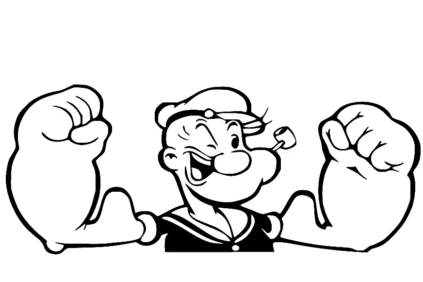 Desenhos de Popeye Para Colorir 9