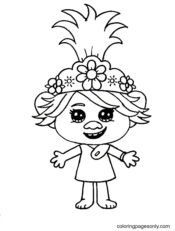 Desenhos de Poppy Para Colorir 11