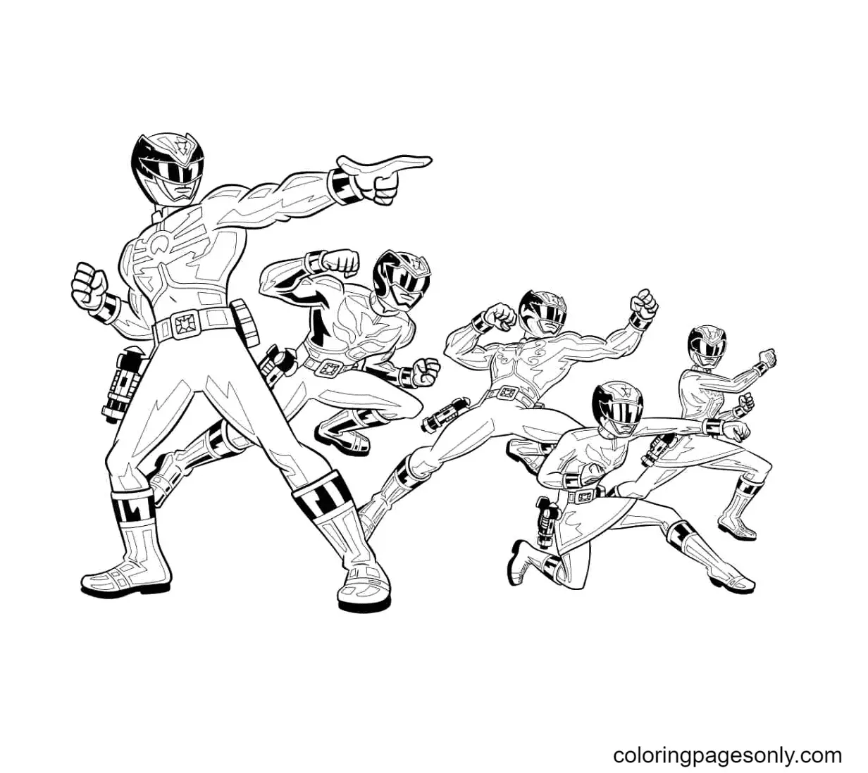 Desenhos de Power Rangers Para Colorir 13