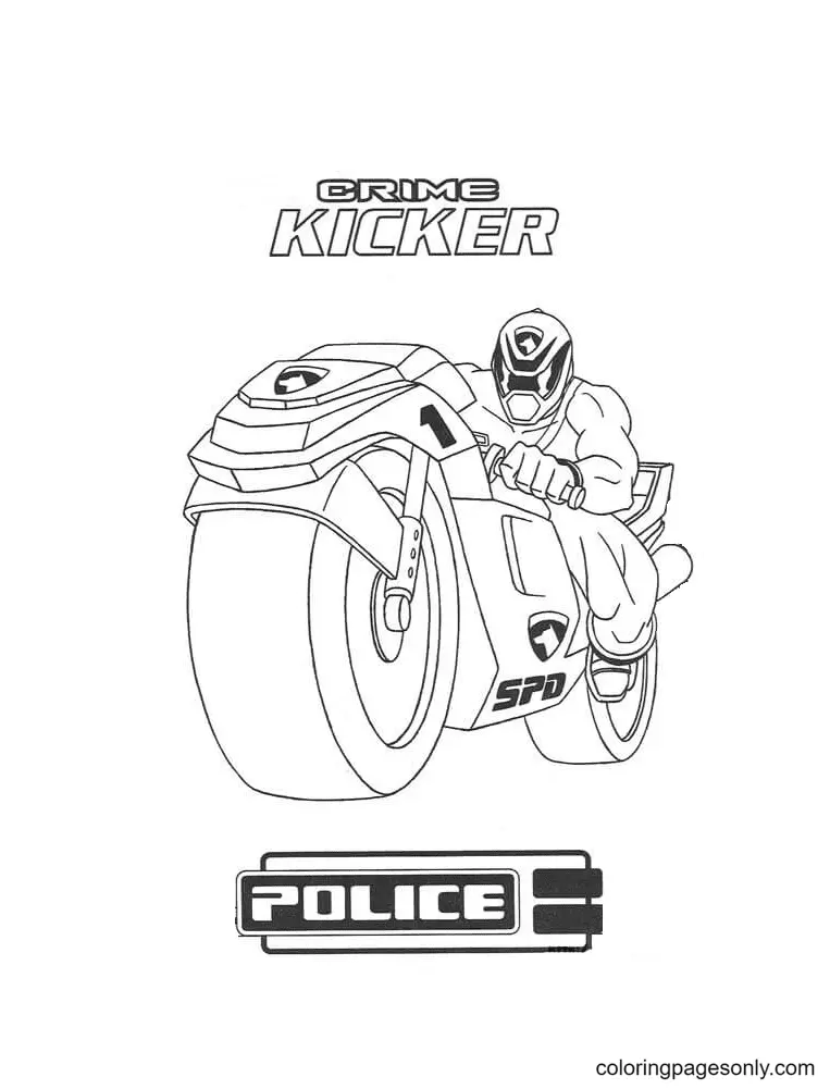 Desenhos de Power Rangers Para Colorir 39