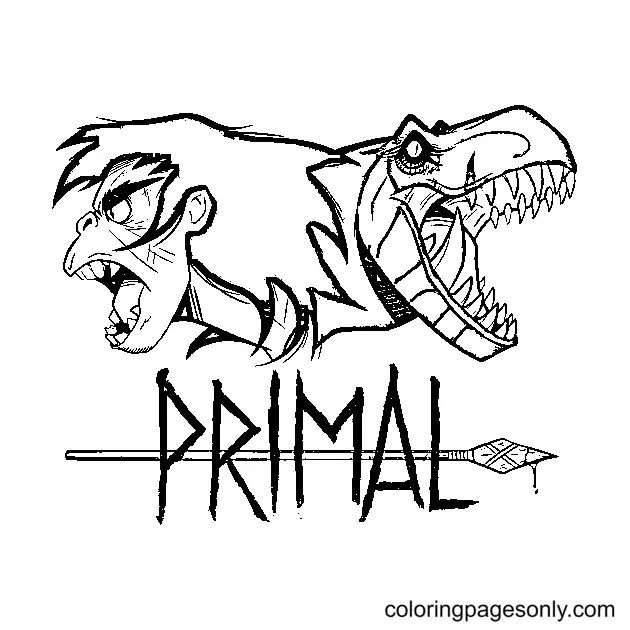 Desenhos de Primal Para Colorir 1