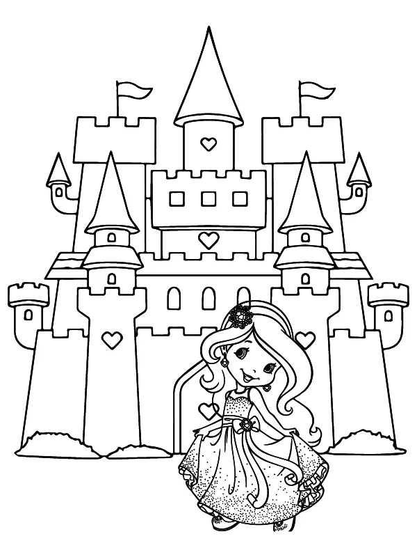 Desenhos de Princesa Fofa Para Colorir