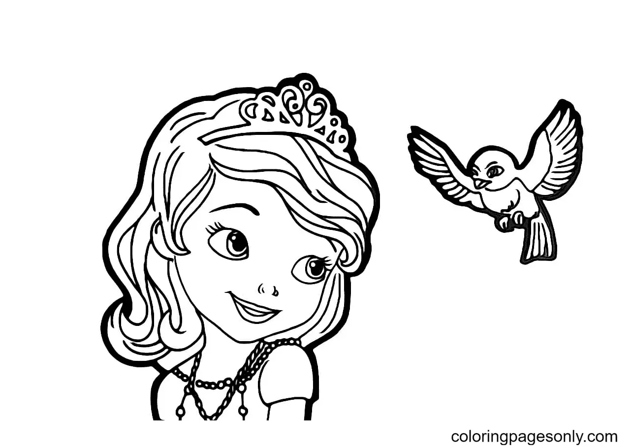 Desenhos de Princesinha Sofia Para Colorir 22