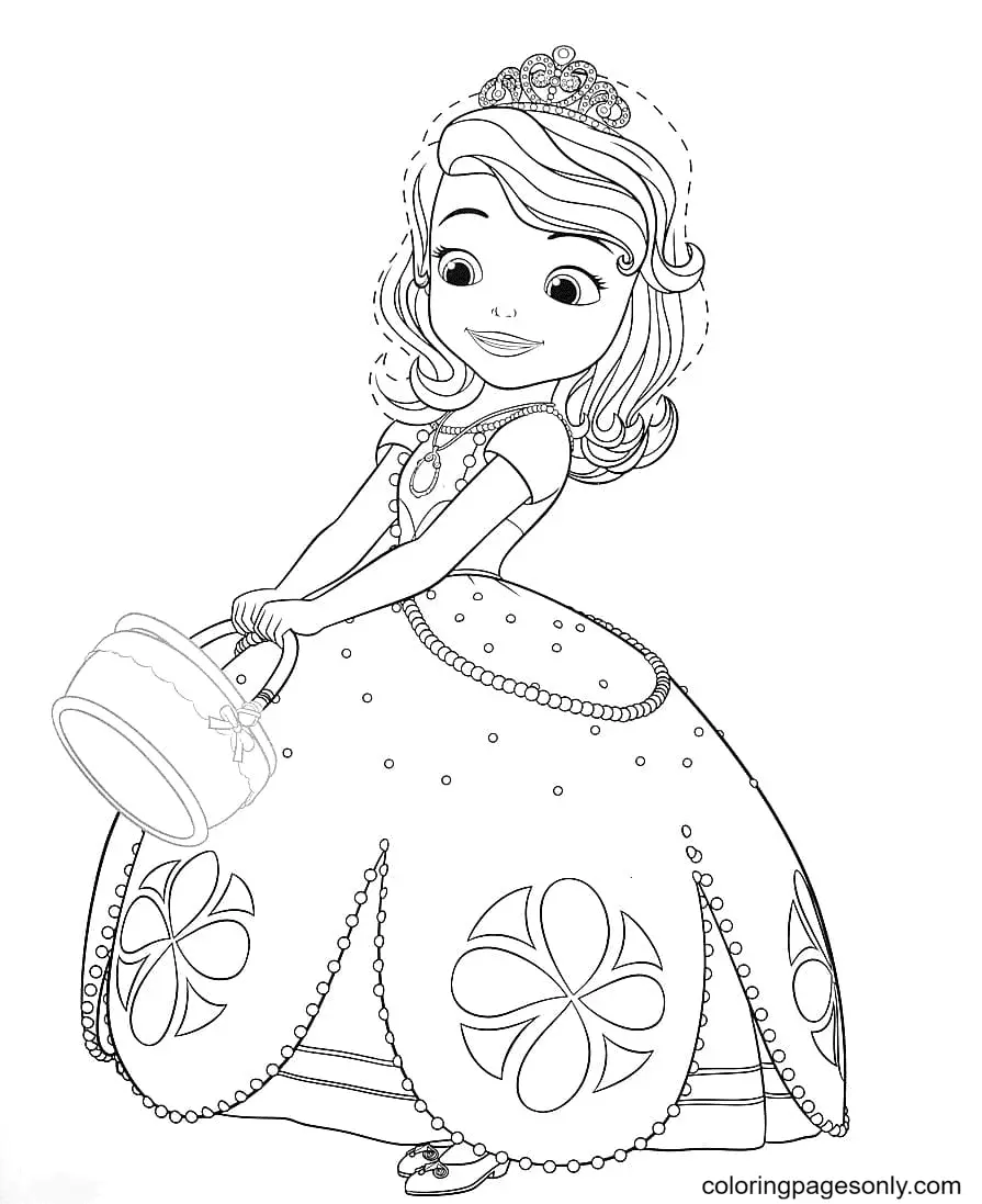 Desenhos de Princesinha Sofia Para Colorir 31