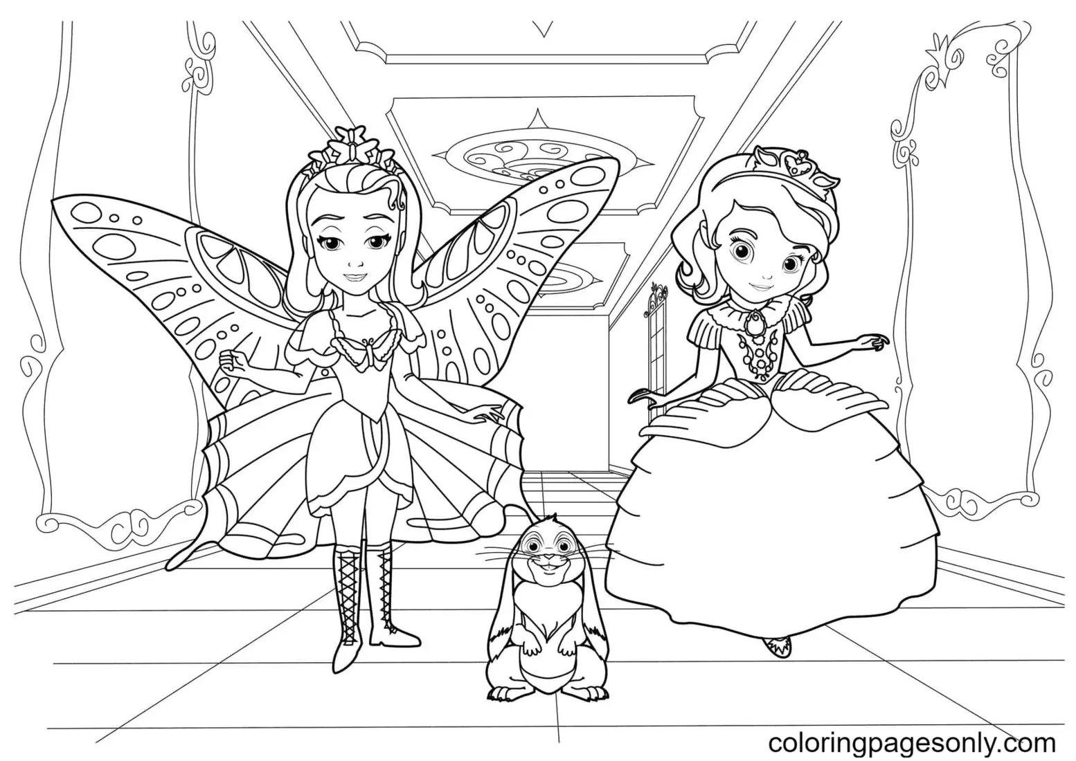 Desenhos de Princesinha Sofia Para Colorir 33