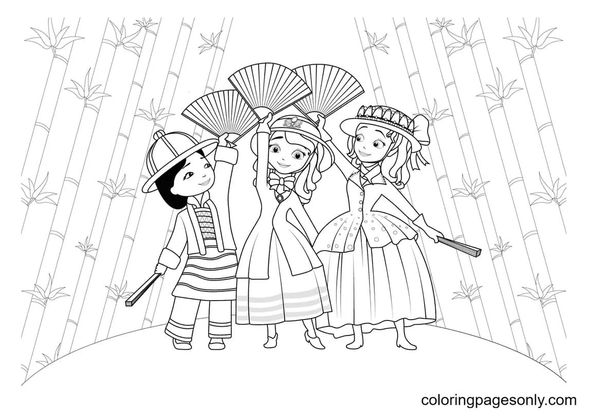 Desenhos de Princesinha Sofia Para Colorir 38