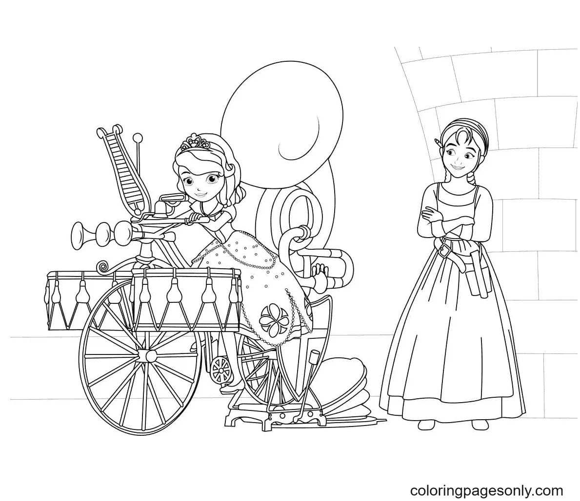 Desenhos de Princesinha Sofia Para Colorir 40