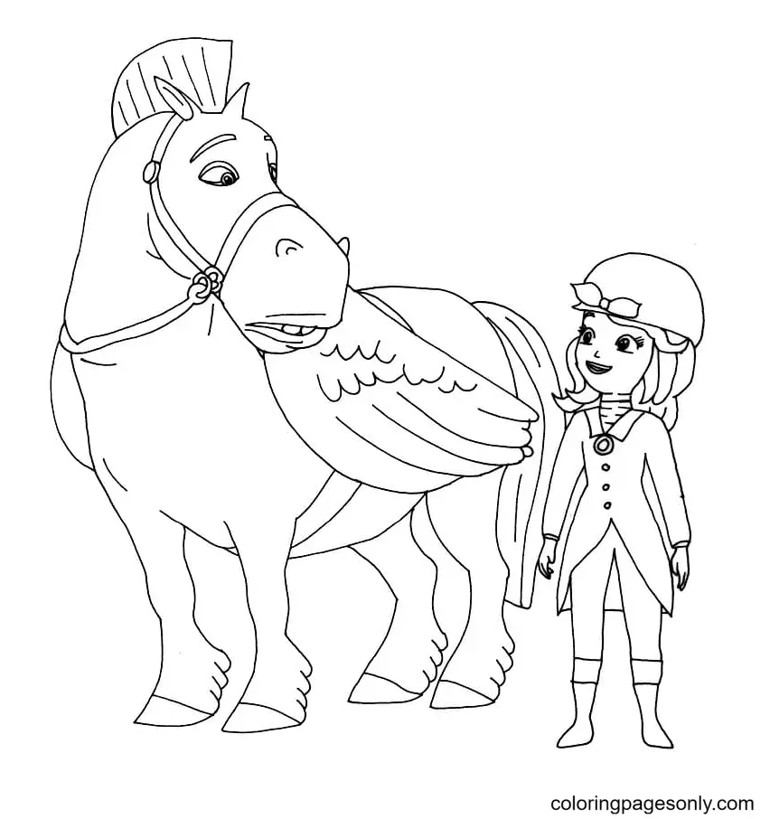 Desenhos de Princesinha Sofia Para Colorir 46