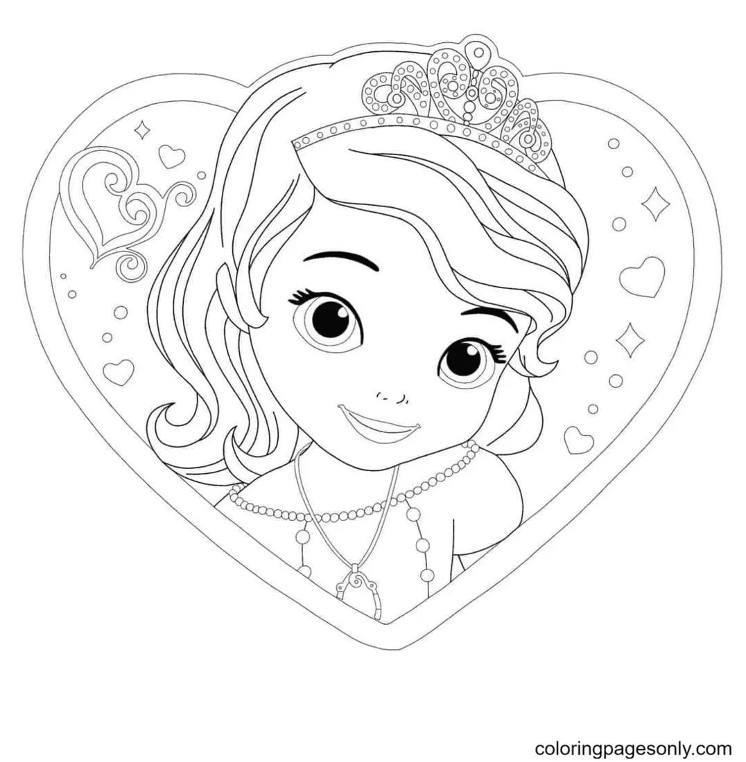 Desenhos de Princesinha Sofia Para Colorir 6