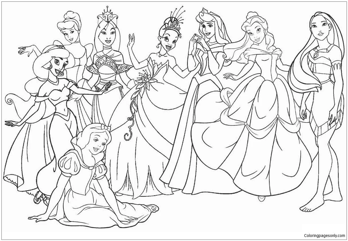 Desenhos de Princess Para Colorir 5