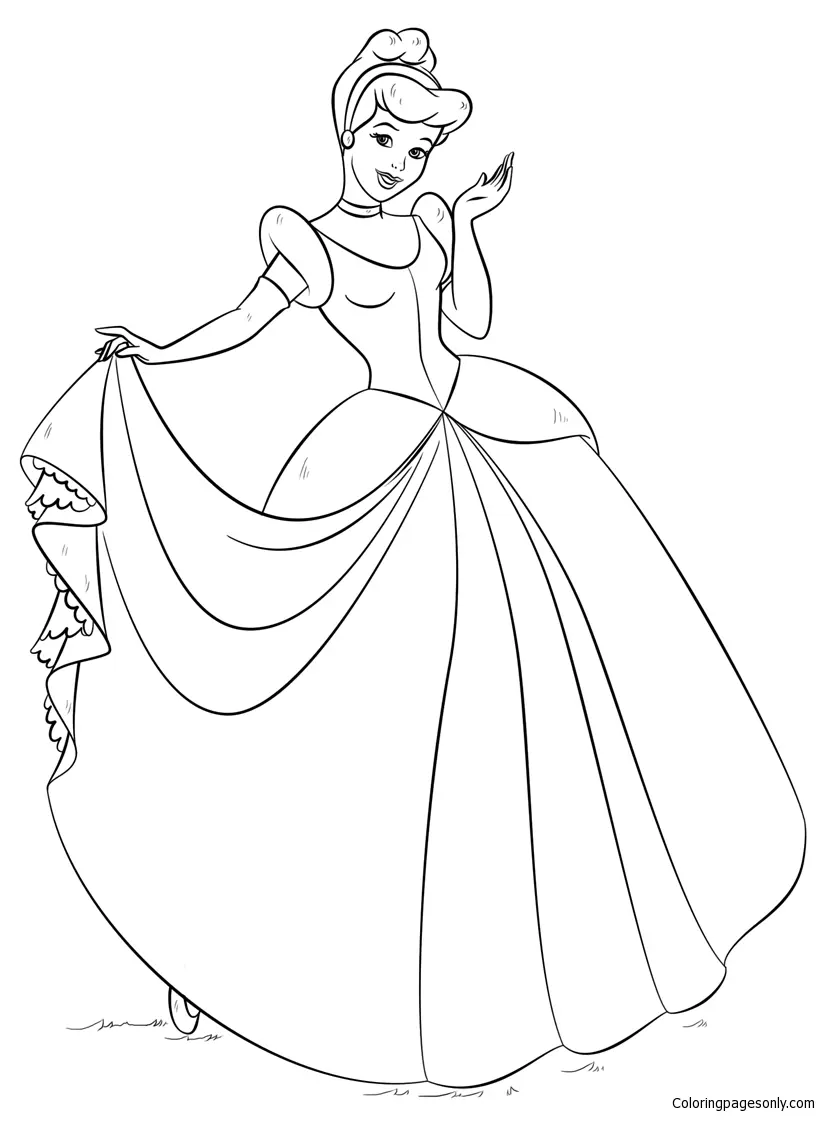 Desenhos de Princess Para Colorir 6