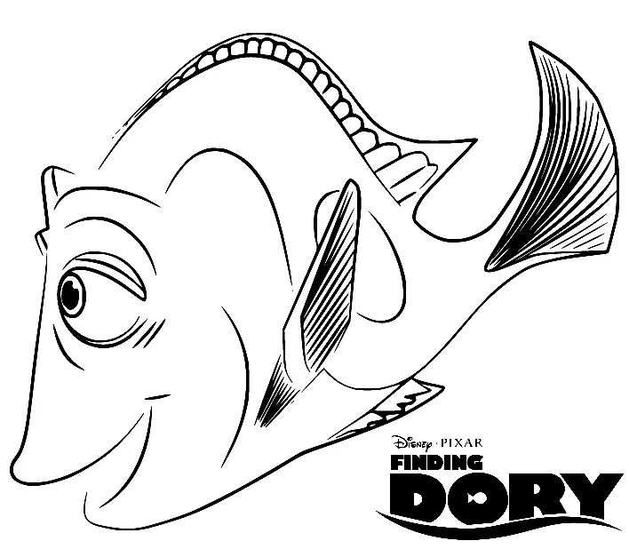 Desenhos de Procurando Dory Para Colorir 21