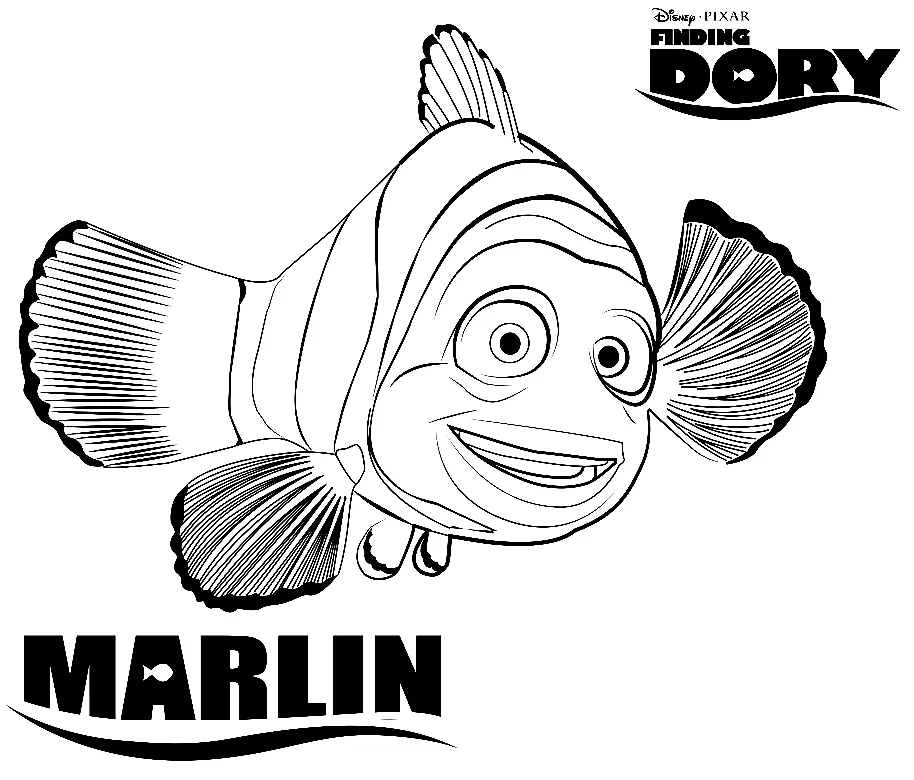 Desenhos de Procurando Dory Para Colorir 32