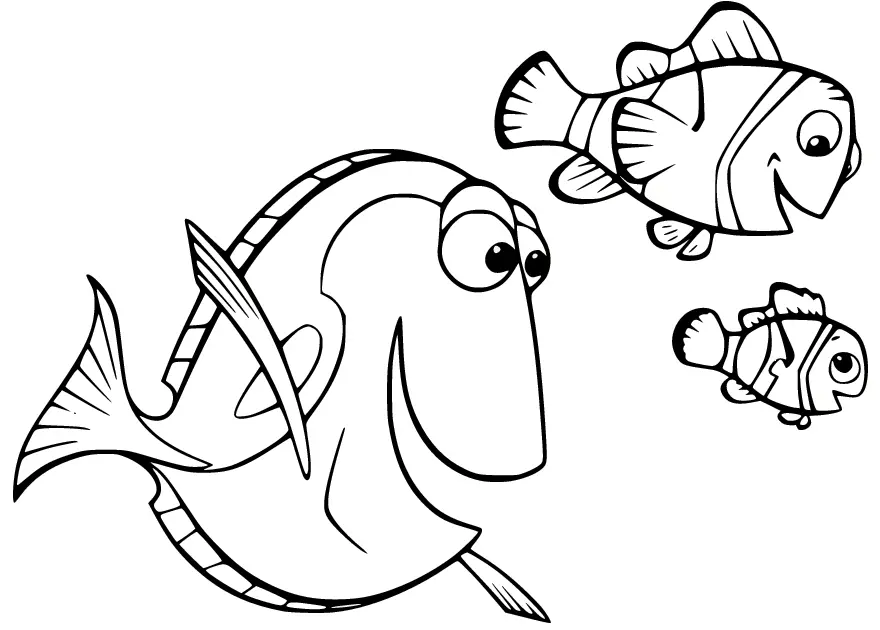 Desenhos de Procurando Nemo Para Colorir 9