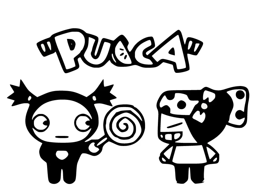 Desenhos de Pucca Para Colorir 39